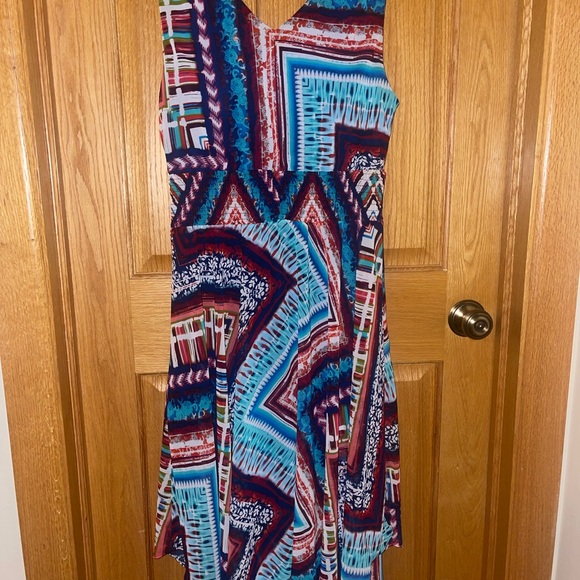 Rabbit Rabbit Rabbit dress multicolored handkerchief hem size 14 - Picture 2 of 6